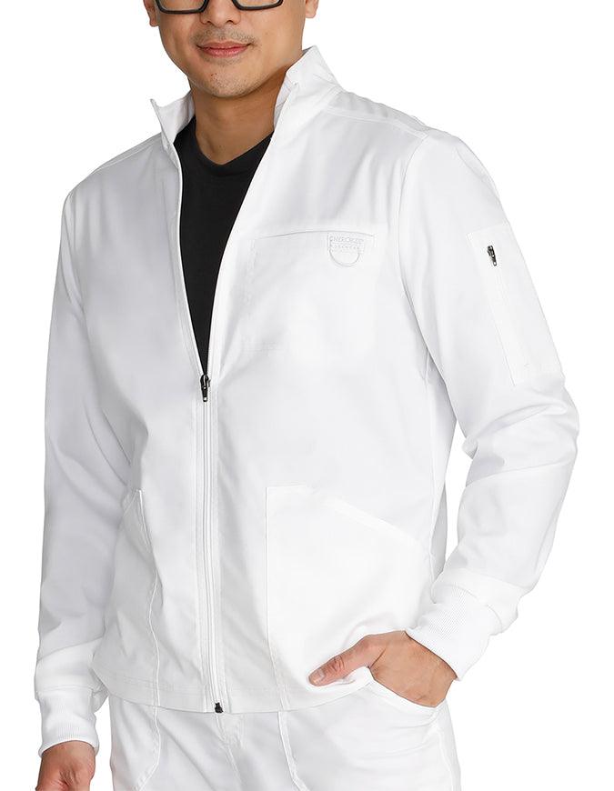 Cherokee Workwear Revolution Men's Zip Front Jacket - White