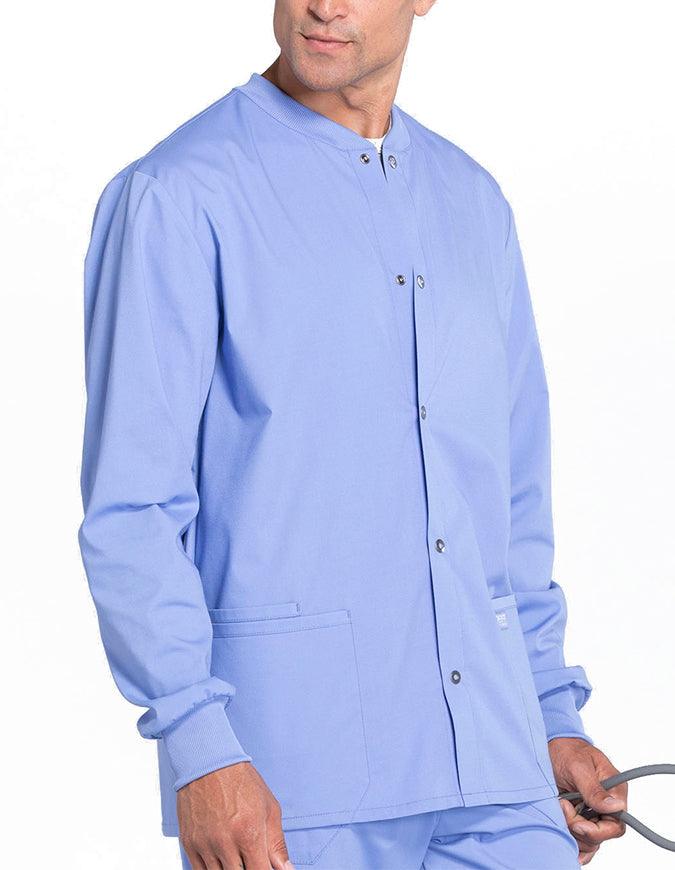 Cherokee Workwear Professional Men's Warm-up Jacket - Ciel Blue