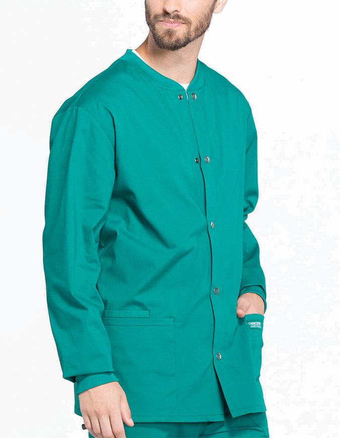 Cherokee Workwear Professional Men's Warm-up Jacket - Hunter Green