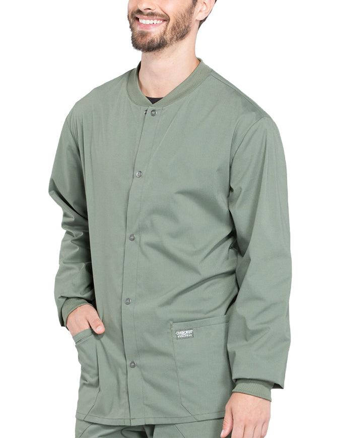 Cherokee Workwear Professional Men's Warm-up Jacket - Olive