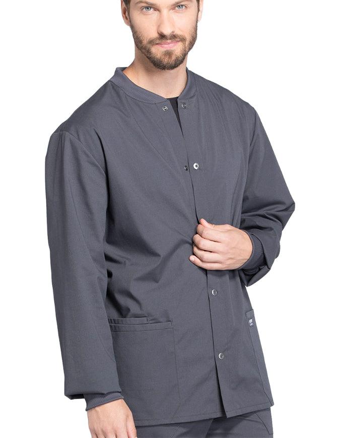 Cherokee Workwear Professional Men's Warm-up Jacket - Pewter