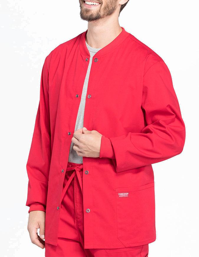 Cherokee Workwear Professional Men's Warm-up Jacket - Red