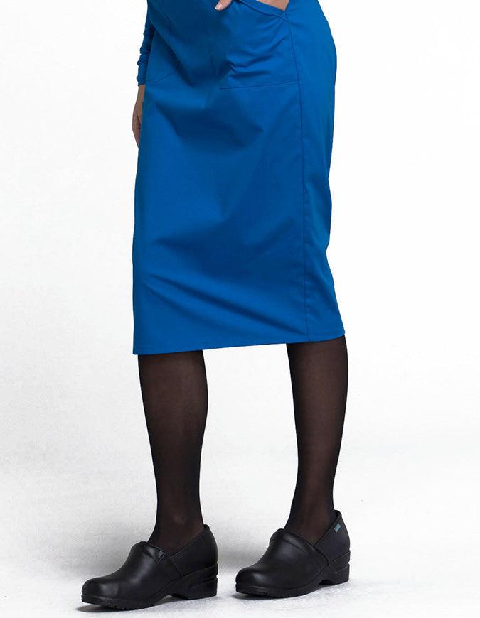 Cherokee Workwear WW Professionals Women's Knit Waistband Skirt - Royal