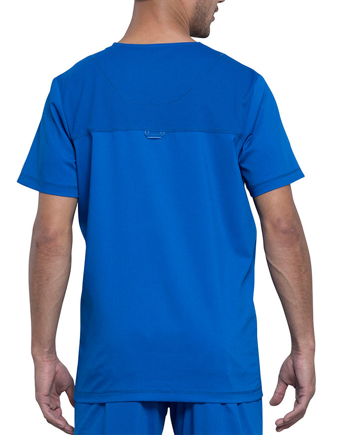 Cherokee Workwear Revolution Men's V-Neck Scrub Top - Royal