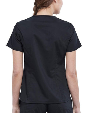 Cherokee Workwear Revolution Women's V-Neck Top - Black