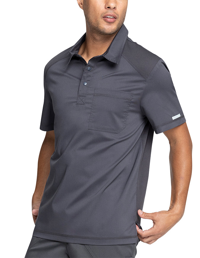 Cherokee Workwear Revolution Men's Polo Shirt Pewter