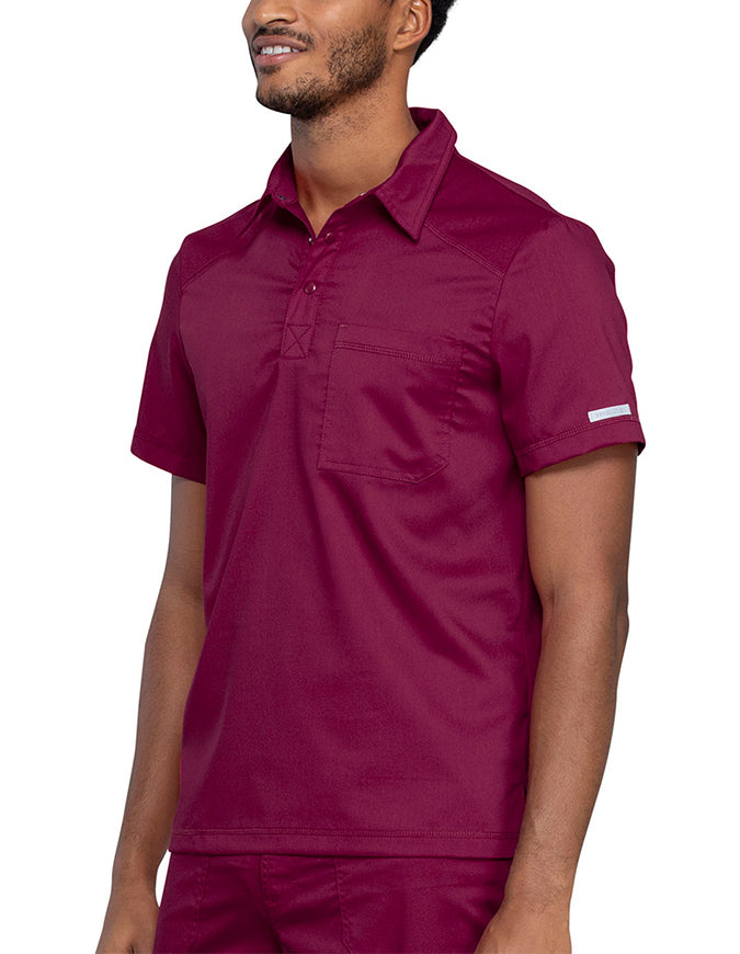 Cherokee Workwear Revolution Men's Polo Shirt wine