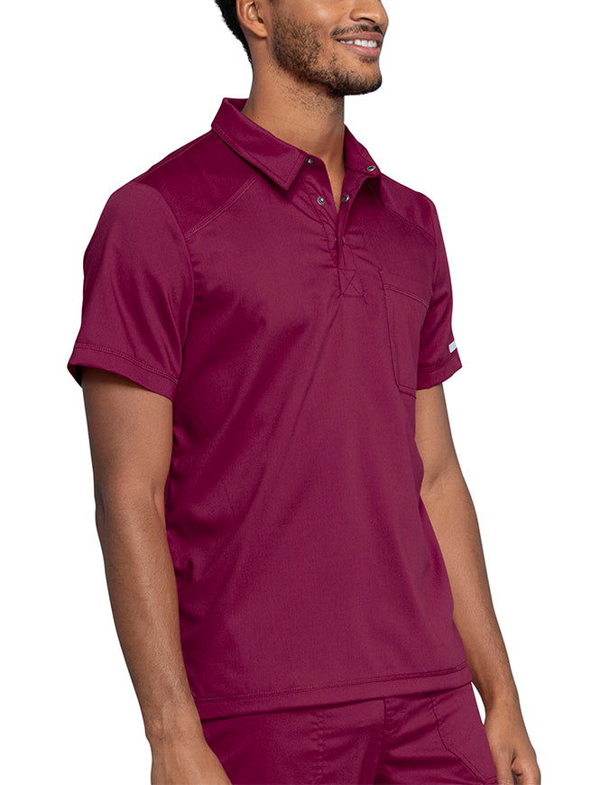 Cherokee Workwear Revolution Men's Polo Shirt wine