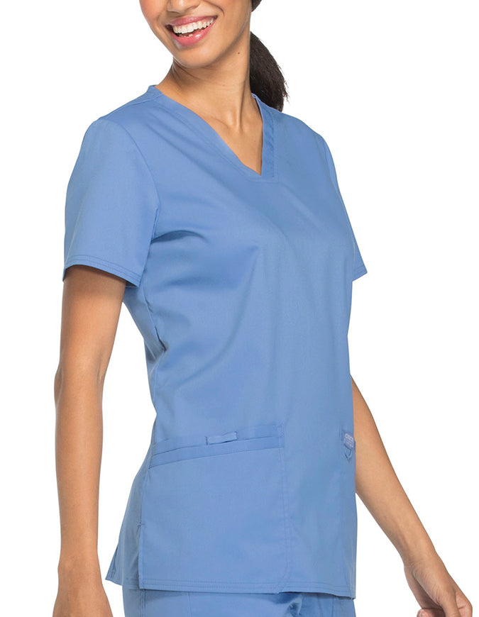 Cherokee Workwear Revolution Womens Nursing V-Neck Top Ciel