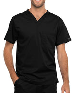 Cherokee Workwear Revolution Unisex Pocket V-Neck Scrub Top - Black