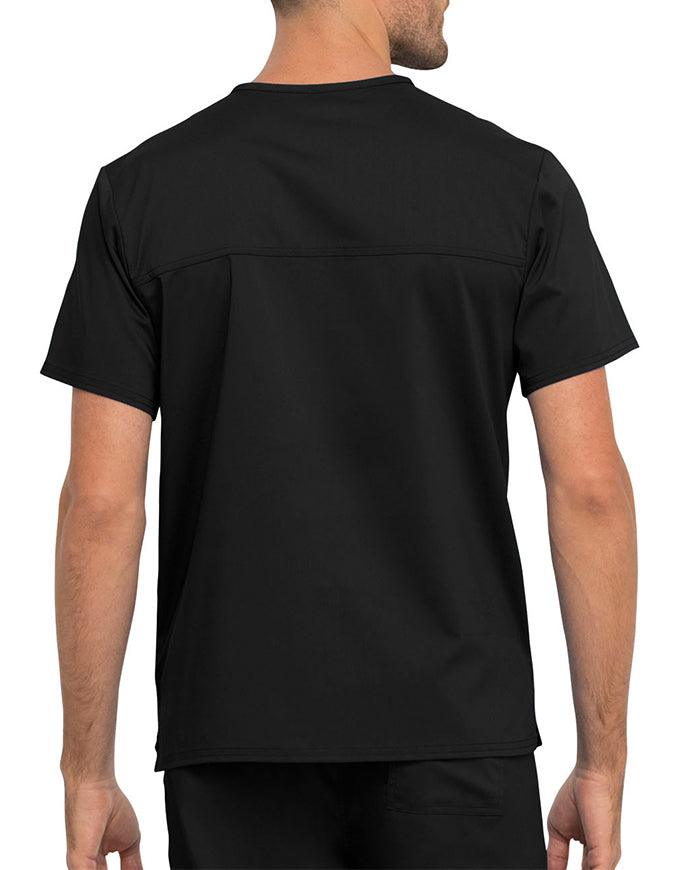 Cherokee Workwear Revolution Unisex Pocket V-Neck Scrub Top - Black