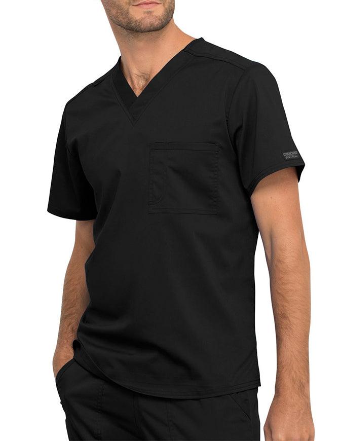 Cherokee Workwear Revolution Unisex Pocket V-Neck Scrub Top - Black