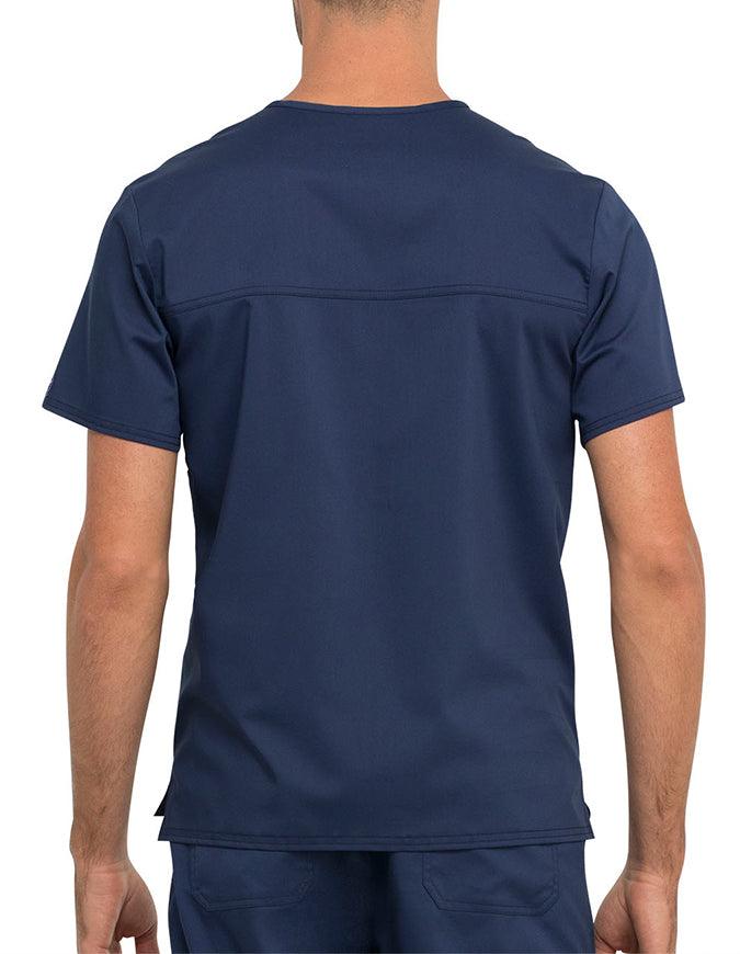 Cherokee Workwear Revolution Unisex Pocket V-Neck Scrub Top - Navy