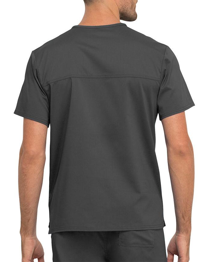 Cherokee Workwear Revolution Unisex Pocket V-Neck Scrub Top - Pewter