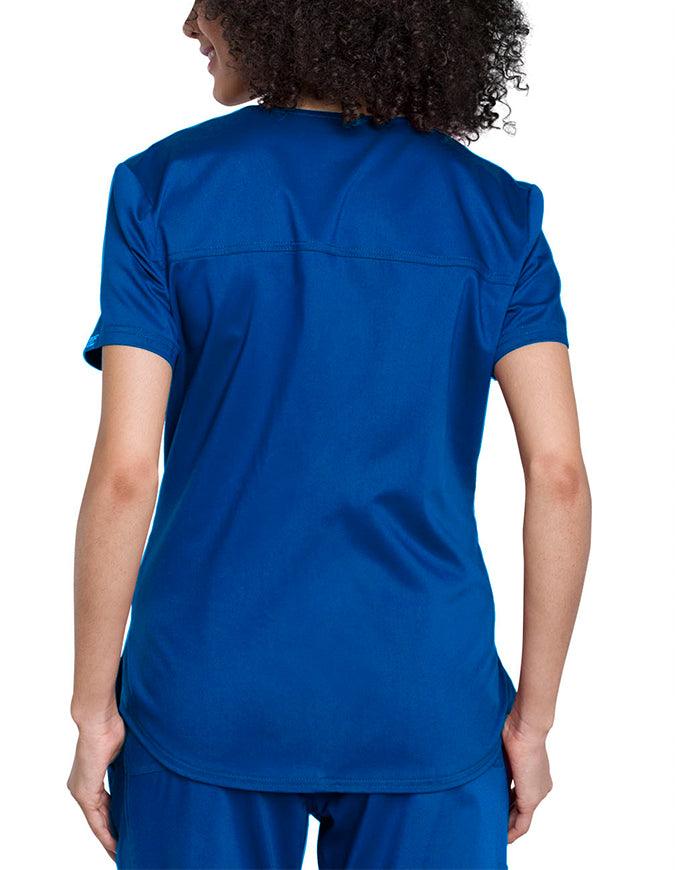 Cherokee Workwear Revolution Women's V-Neck O.R. Top Royal