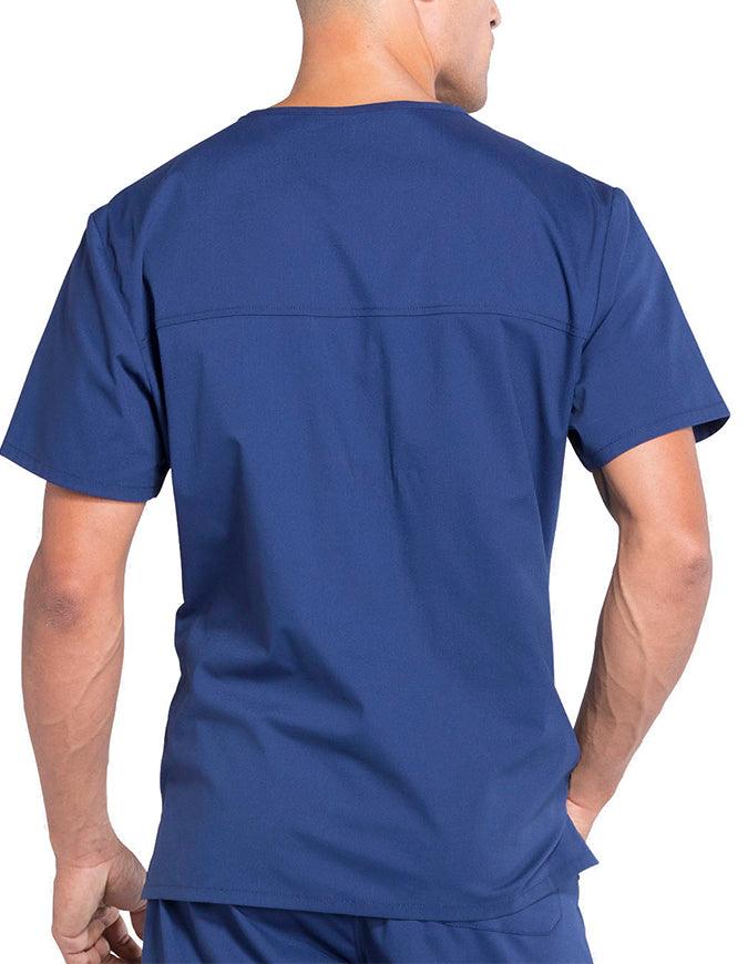 Cherokee Workwear Professionals Men's V-Neck Basic Scrubs Top - Navy