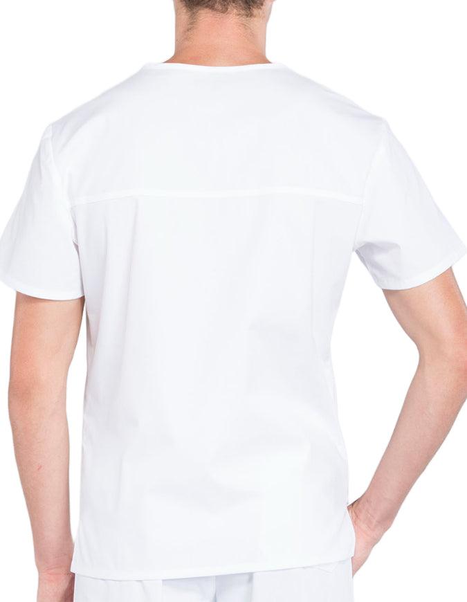 Cherokee Workwear Professionals Men's V-Neck Basic Scrubs Top - White