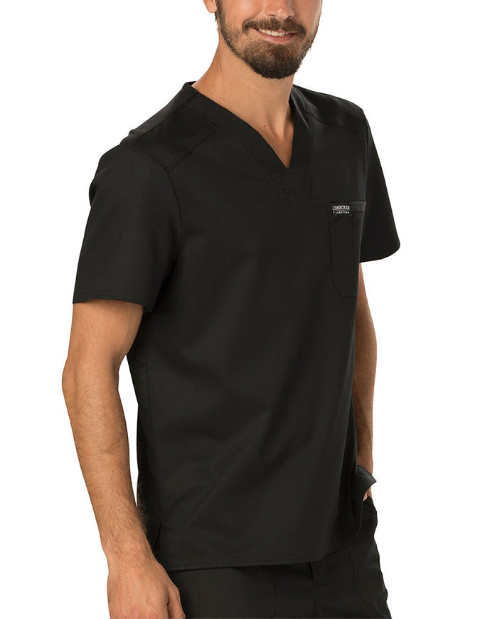 Cherokee Workwear Revolution Men's V-Neck Top Black