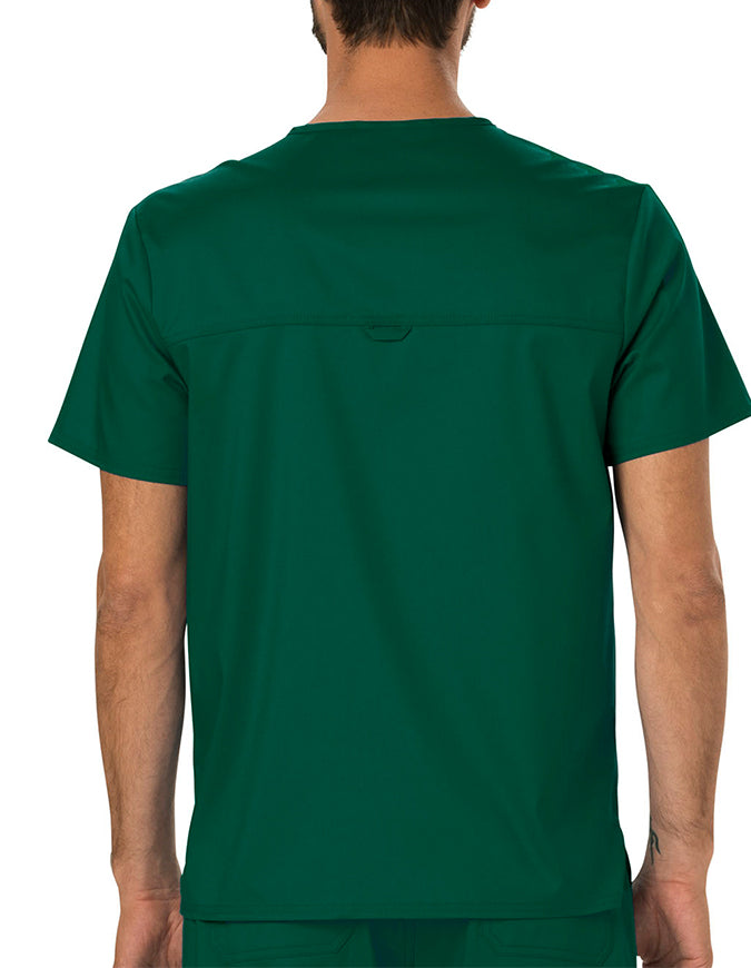 Cherokee Workwear Revolution Men's V-Neck Top Hunter Green