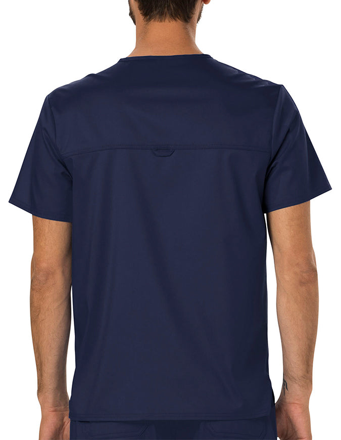 Cherokee Workwear Revolution Men's V-Neck Top Navy