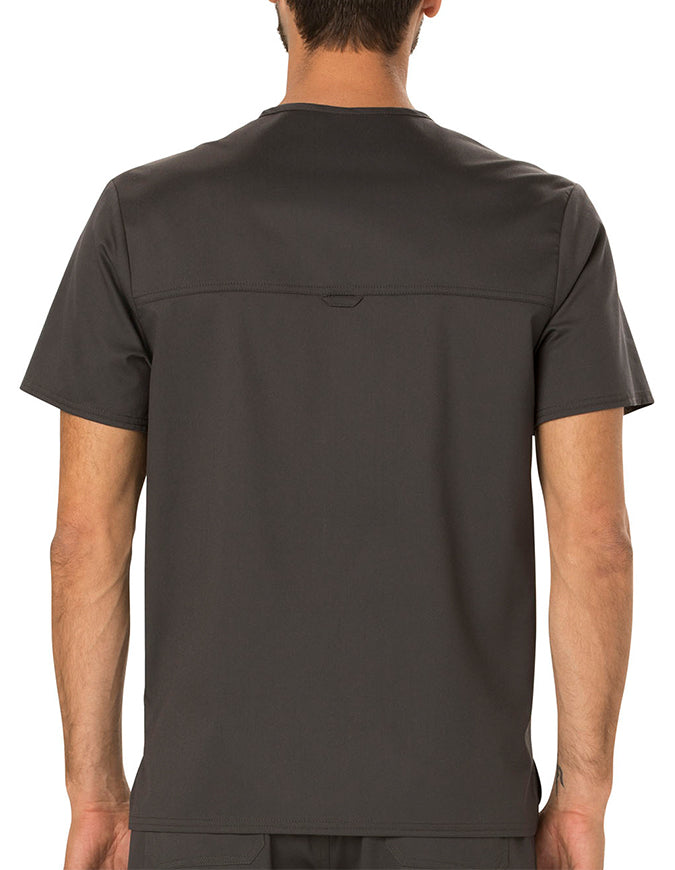 Cherokee Workwear Revolution Men's V-Neck Top Pewter