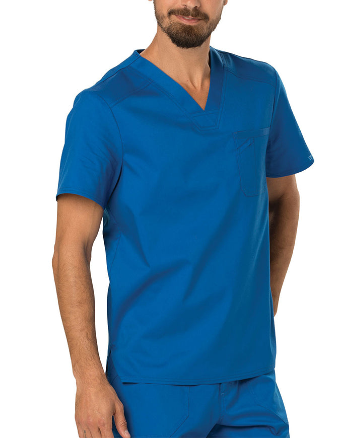 Cherokee Workwear Revolution Men's V-Neck Top Royal 