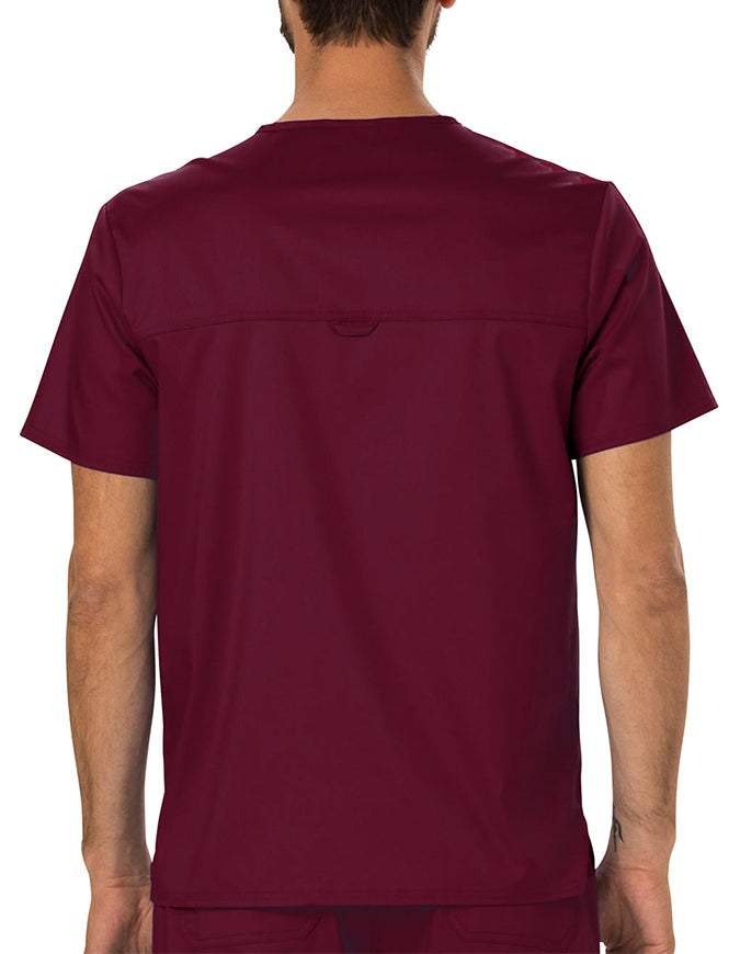 Cherokee Workwear Revolution Men's V-Neck Top Wine