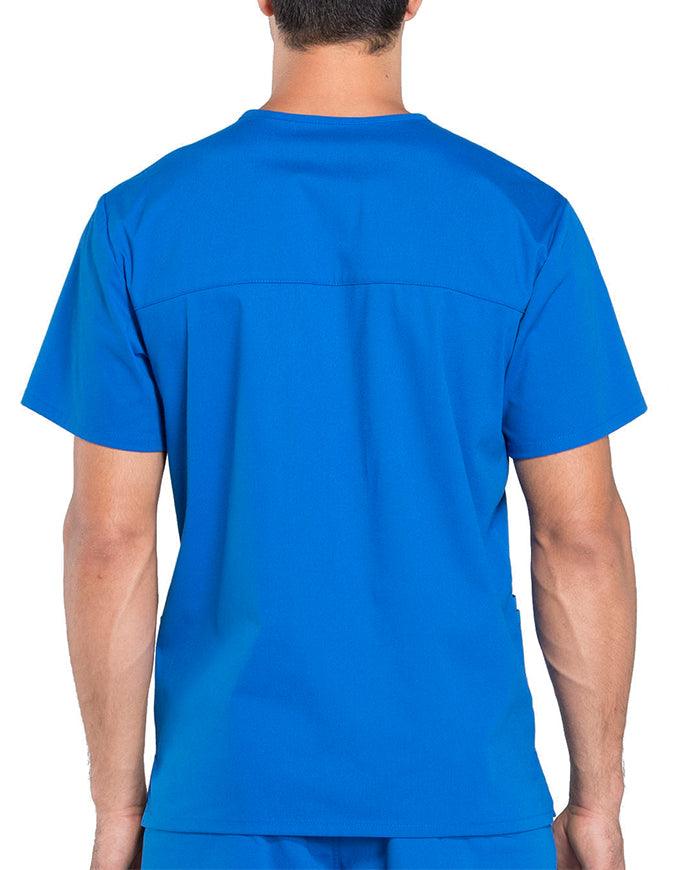 Cherokee Workwear Professionals Men's V-Neck Basic Top Royal