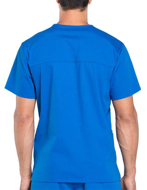 Cherokee Workwear Professionals Men's V-Neck Tall Basic Top - Royal