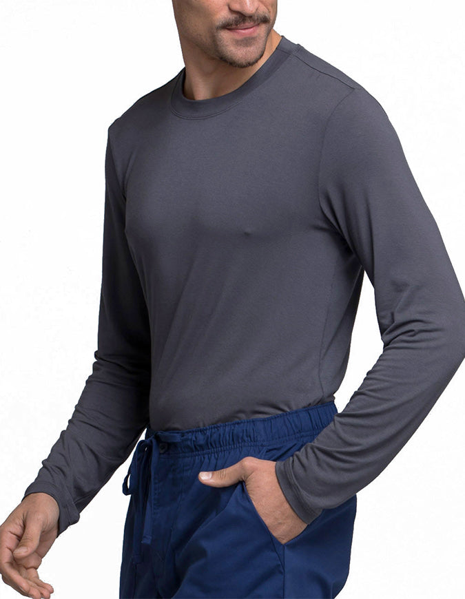 Cherokee Workwear Professionals Men's Underscrub Knit Top - Pewter