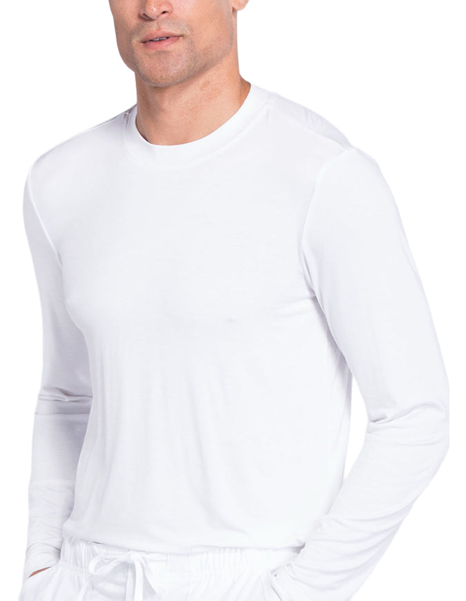 Cherokee Workwear Professionals Men's Underscrub Knit Top - White