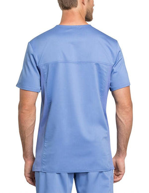 Cherokee Workwear Revolution Tech Men's V-Neck Top - Ciel Blue