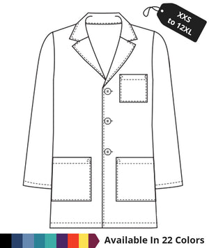 Made To Order Men's 31 Inch Button Front Consultation Lab Coat