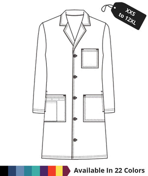 Made To Order Unisex 40 Inch Button Closure Medical Long Lab Coat