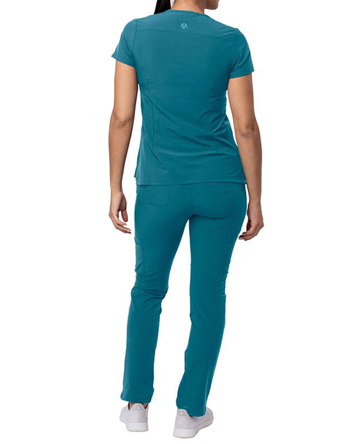 ADAR Addition Women's Go-Basic Scrub Set - Caribbean Blue