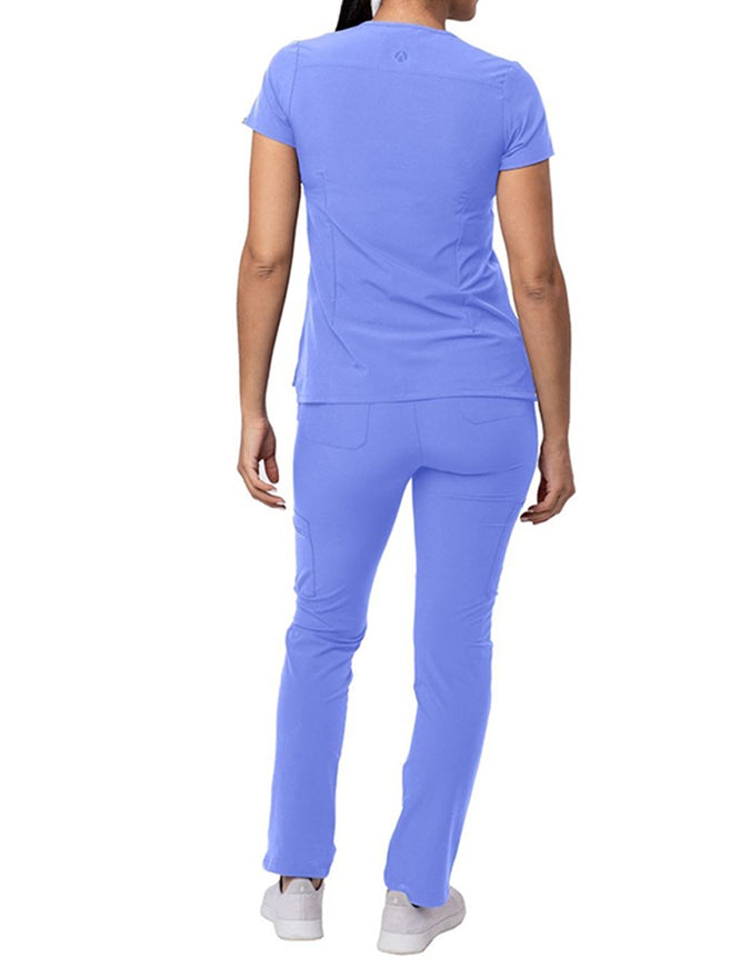 ADAR Addition Women's Go-Basic Scrub Set - Ciel Blue