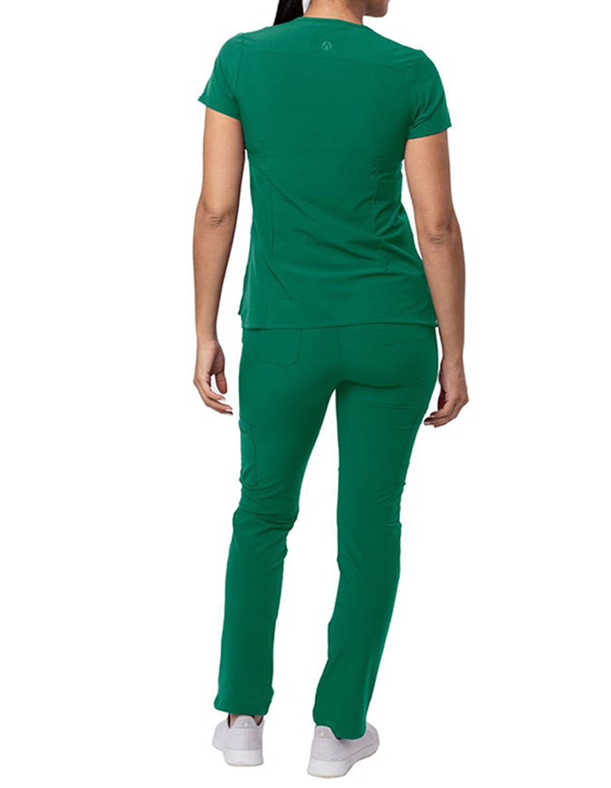 ADAR Addition Women's Go-Basic Scrub Set - Hunter Green