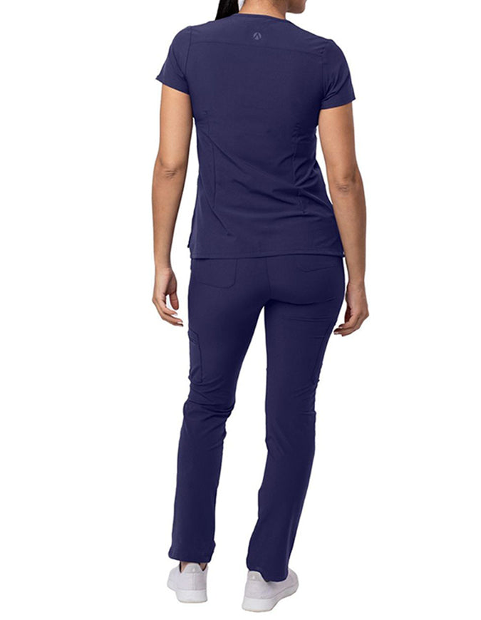 ADAR Addition Women's Go-Basic Scrub Set - Navy