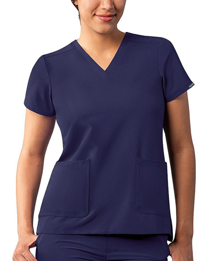 ADAR Addition Women's Go-Basic Scrub Set - Navy