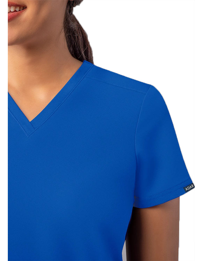 ADAR Addition Women's Go-Basic Scrub Set - Royal Blue