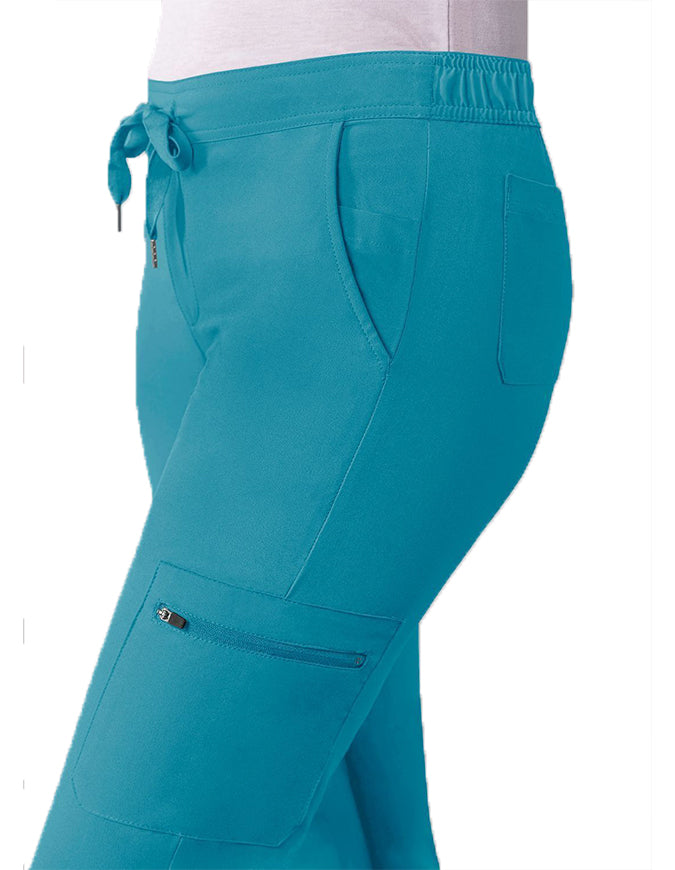 ADAR Addition Women's Go-Basic Scrub Set - teal Blue