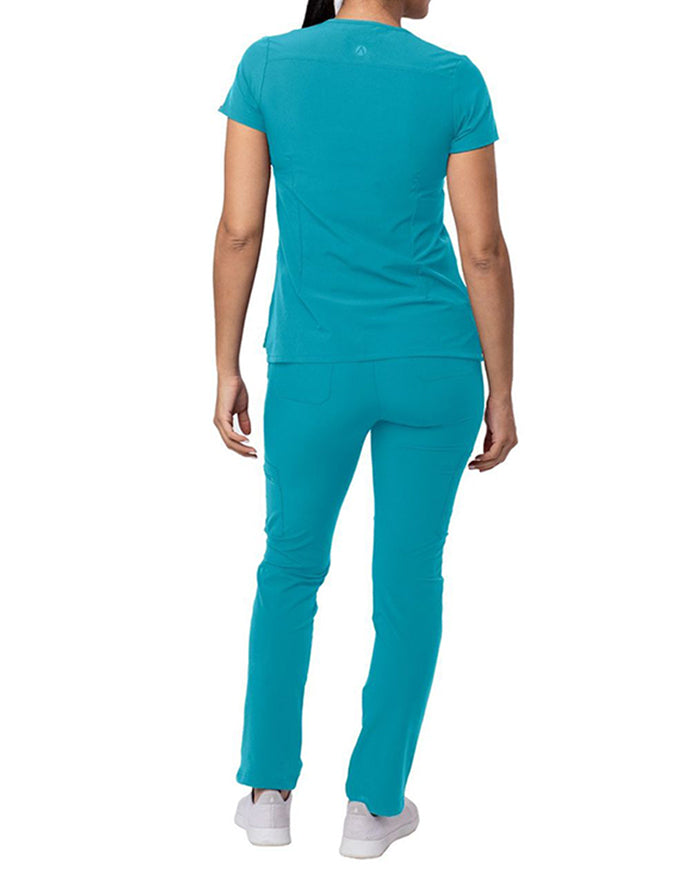 ADAR Addition Women's Go-Basic Scrub Set - teal Blue