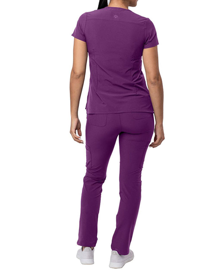 ADAR Addition Women's Go-Higher Scrub Set  - Eggplant