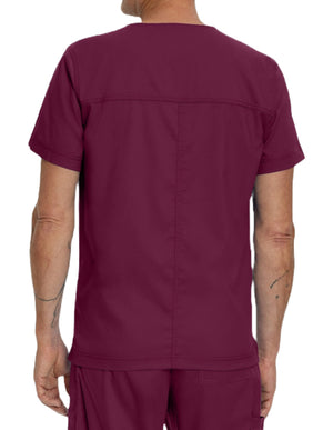 Landau Proflex Men's V-Neck Chest Pocket Solid Scrub Top