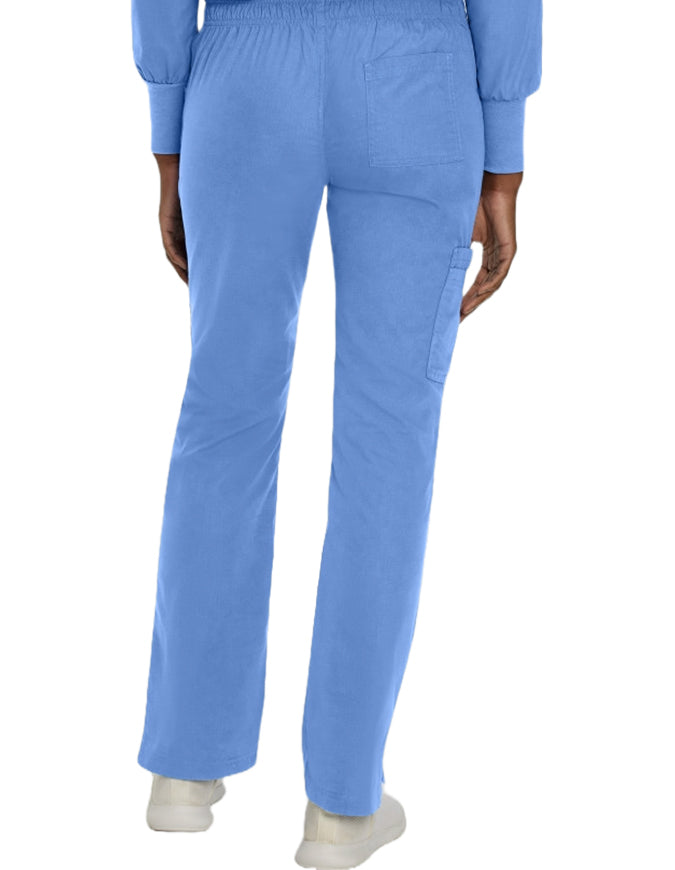 Landau Essentials Women's Modern Fit Cargo Pant Ceil Blue