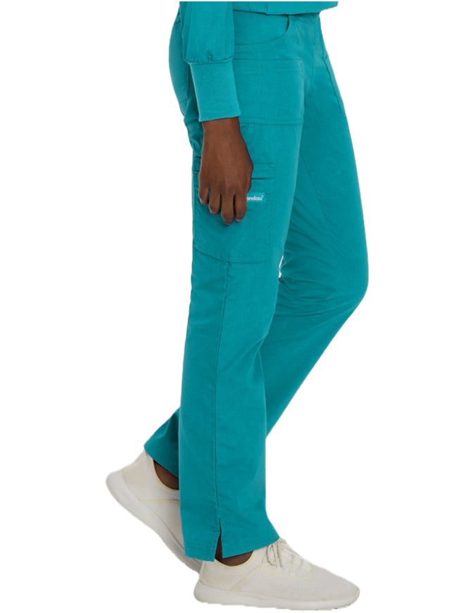 Landau Essentials Women's Modern Fit Cargo Pant Teal