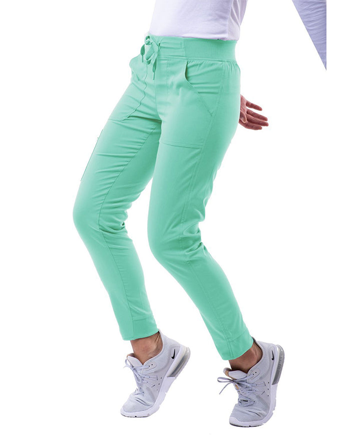 Adar Pro Women's Yoga Jogger Skinny Pant - Aqua