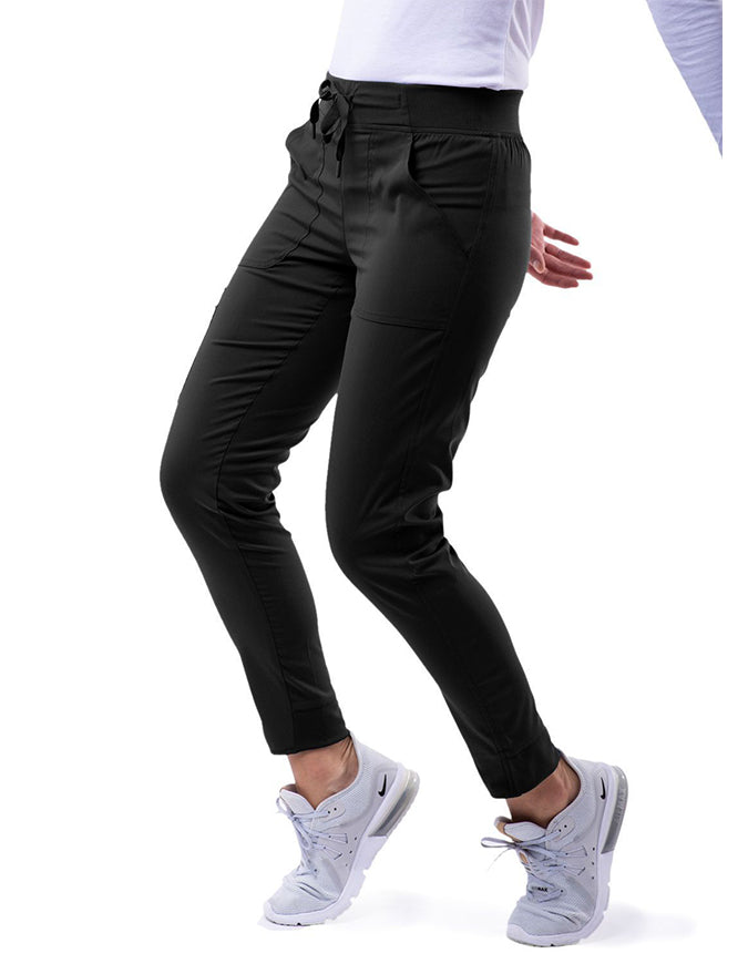 Adar Pro Women's Yoga Jogger Skinny Pant - black