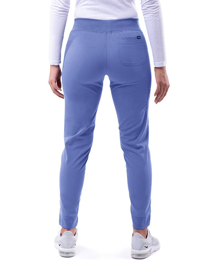 Adar Pro Women's Yoga Jogger Skinny Pant - Ceil Blue