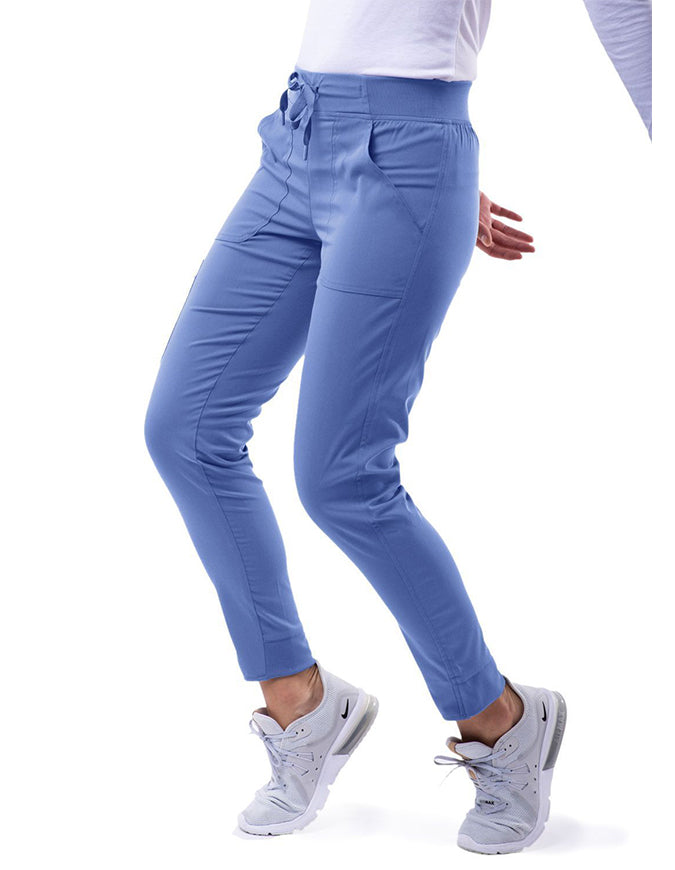 Adar Pro Women's Yoga Jogger Skinny Pant - Ceil Blue